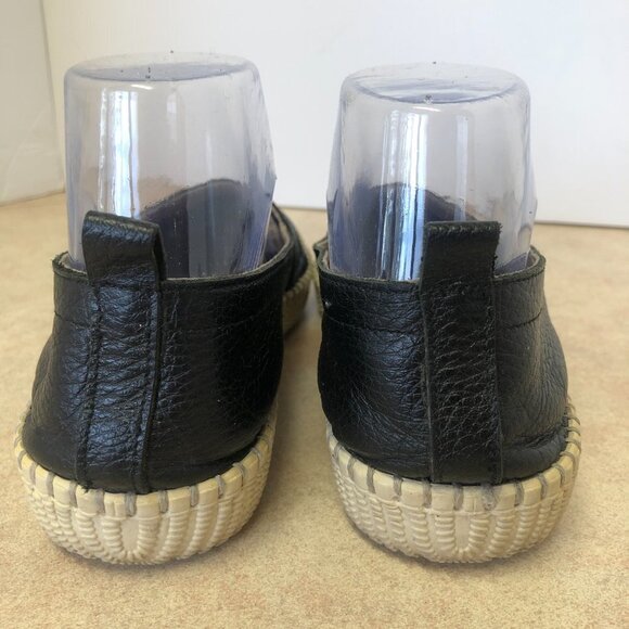 Black Leather Slip On Shoe Size 37(6.5 US) - Picture 4 of 10